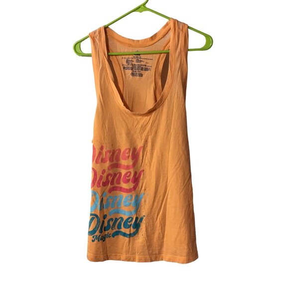 Disney Tops - DISNEY MAGIC ORANGE TANK TOP WOMENS SIZE LARGE